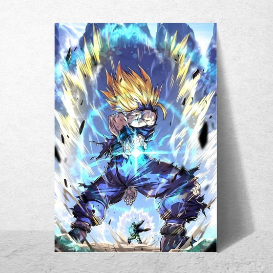 Explosión de Poder Gohan SSJ2 vs Cell